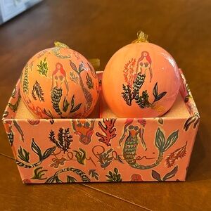 Lilly Pulitzer Pink Holiday Ornaments